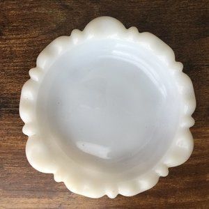 1960s Milk Glass Ashtray Anchor Hocking